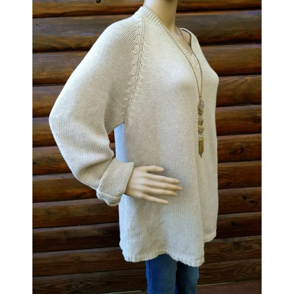 J. Crew V Neck Oversized Sweater